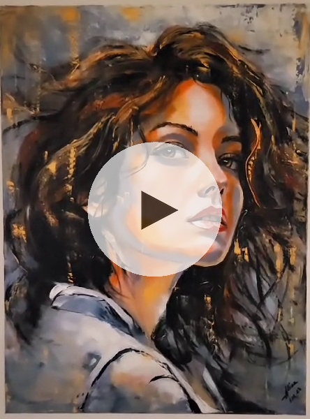 ArteDiAlina.com painting: An interesting girl